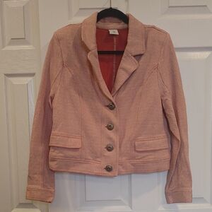CAbi Textured Pink Blazer Jacket